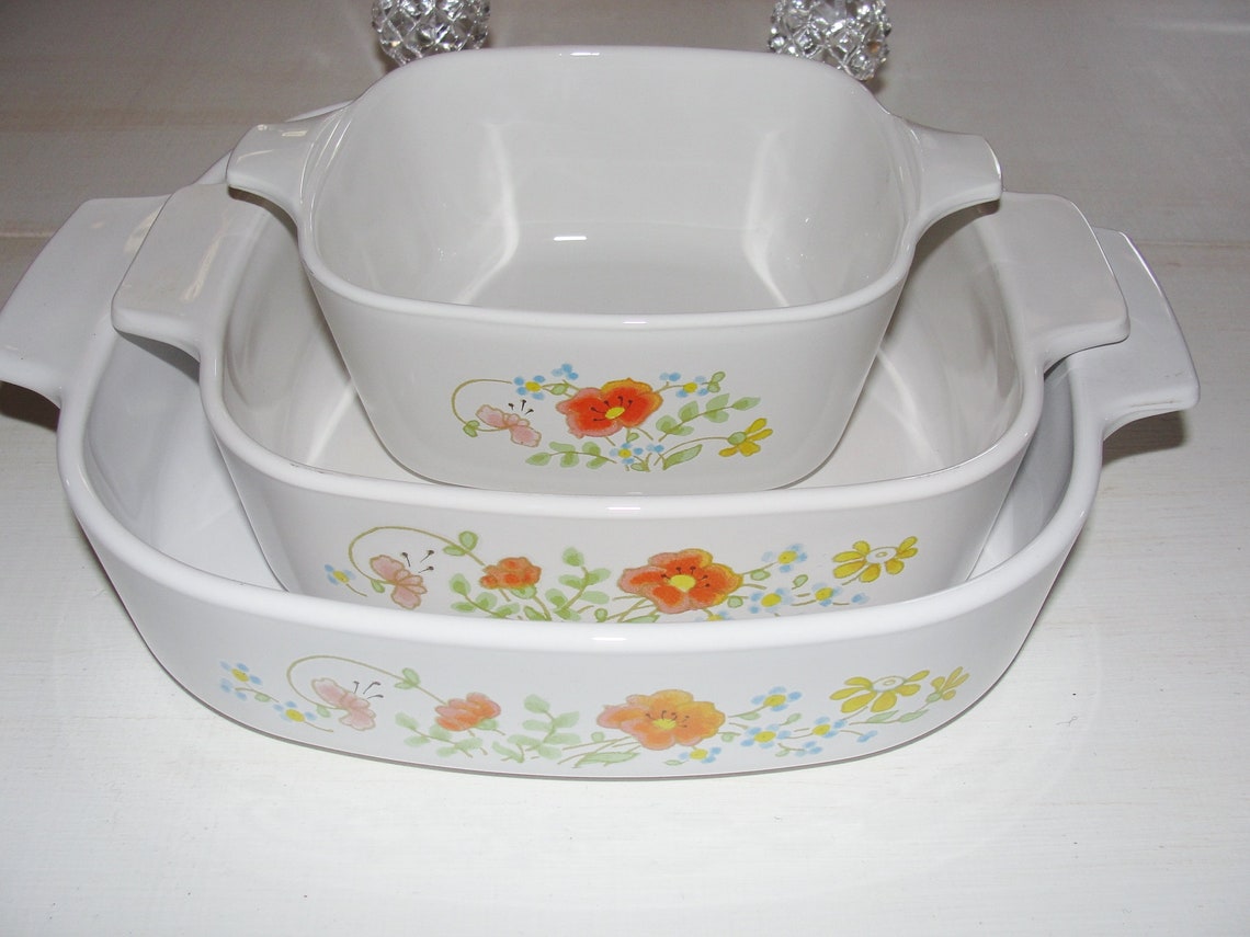 36 Piece Corelle Wildflower Dish Set Spring Bouquet Floral Etsy