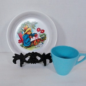 Paddington Bear Bowl and Mug Set Childrens vintage dishware Melmac Set