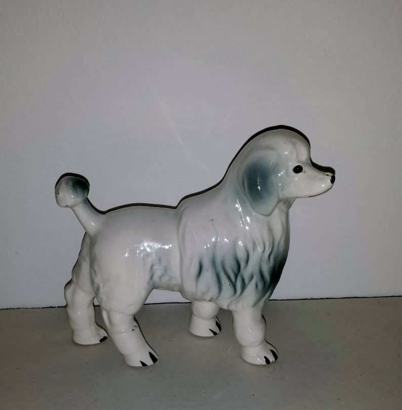 Porcelain Poodle Figurine Collectible Made in Japan Porcelain Etsy