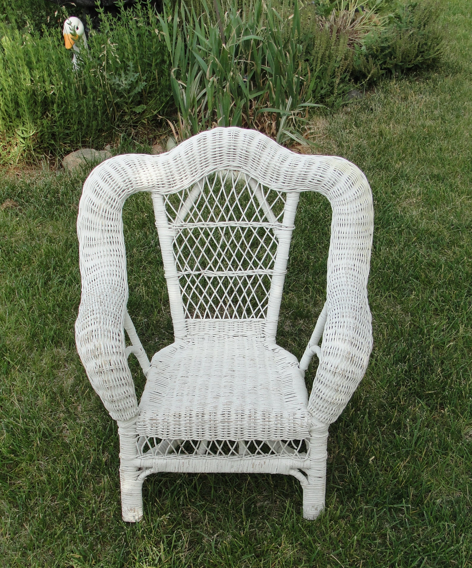 White Wicker Chair 100 Natural Rattan Children's Etsy