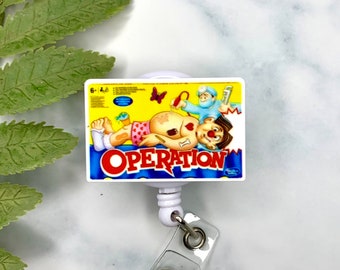 Vintage Miniature OPERATION SKILL GAME Mini Travel Size Keychain Game  Novelty Hasbro Keyring Collectible 