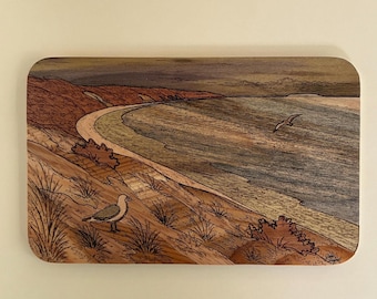 Sleeping Bear Dunes Magnetic Marquetry Art Insert for Knife Holder