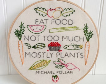 Modello ricamo Eat Food