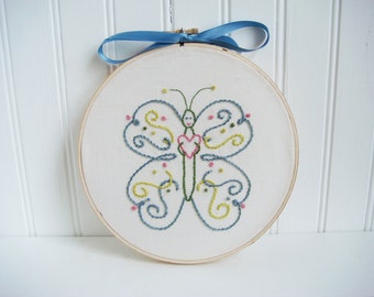 butterfly hand embroidery pattern