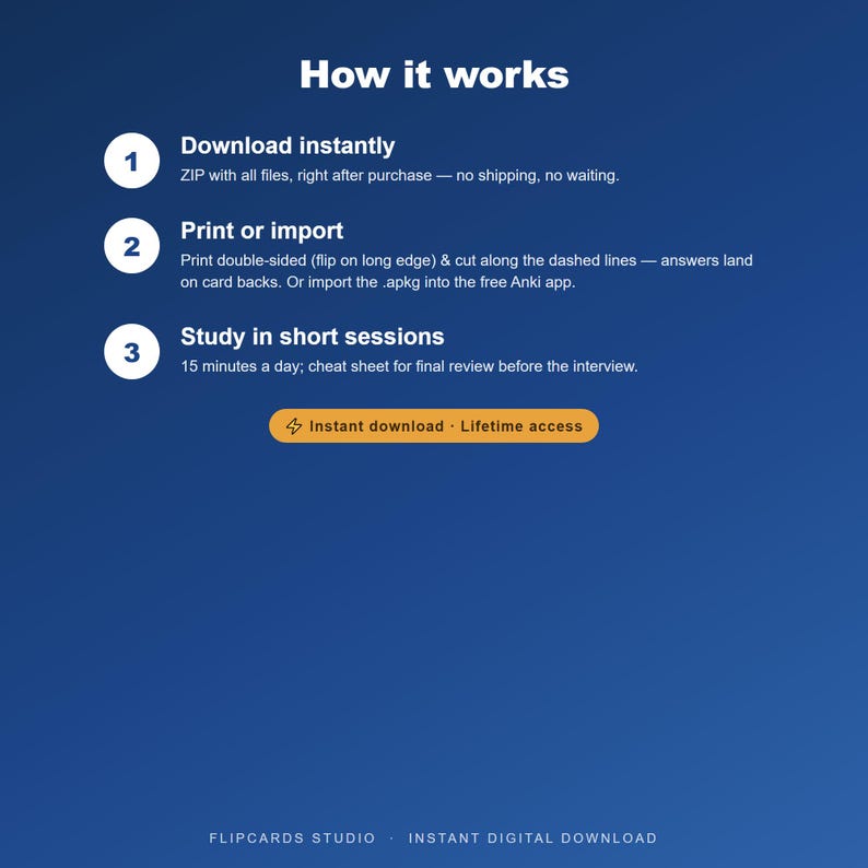 Python Interview Flashcards | 100 Questions & Answers PDF + Anki Deck | Junior Mid Developer Interview Prep | Printable Study Cards image 5