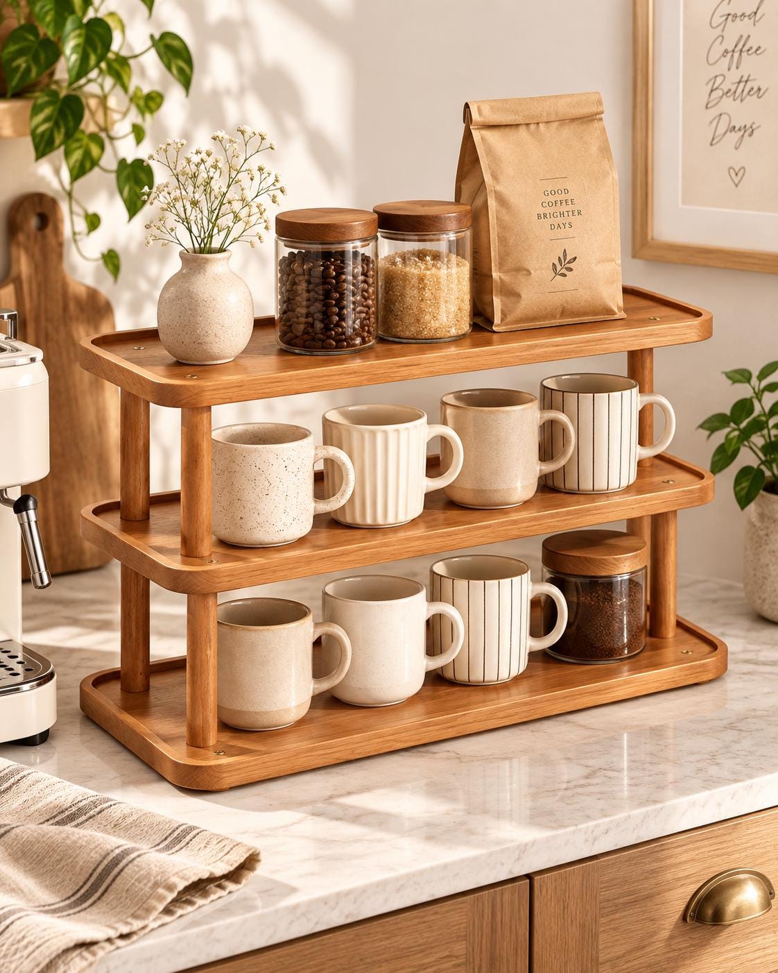 Coffee mug organizer