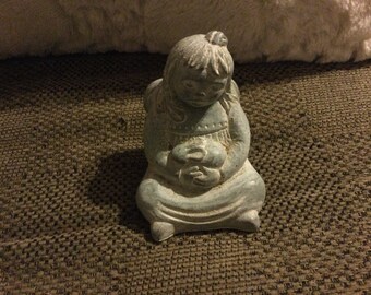 Fine Art Ceramics Signed Collectible Isabel Bloom Cement Concrete Mouse Figurine Sculpture Art Collectibles