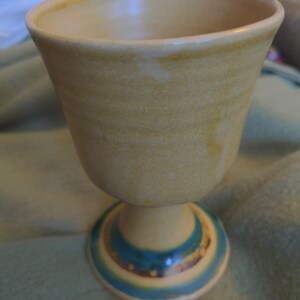 Vintage Blarney Pottery Goblet Beautiful