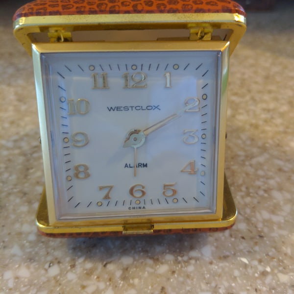 Westclox Traveling Alarm Clock Etsy