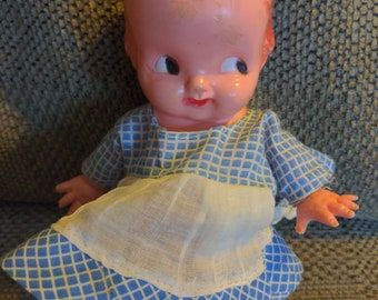 Vintage Hard Plastic Kewpie Doll 6.5 inches tall movable arms