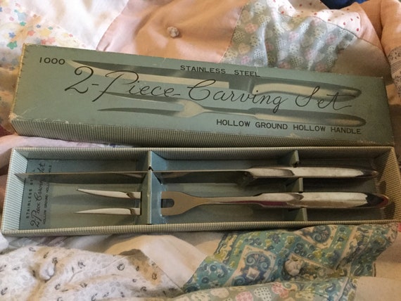 2-Piece Stainless Steel Carving Set 2-Piece Stainless Steel Carving Set