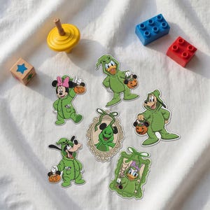 Naszywka haftowana Myszka Miki Oogie Boogie, naszywka do prasowania z motywem Halloween Disneya, naszywka na rzep z motywem fana parku rozrywki, kurtka z motywem upiora DIY