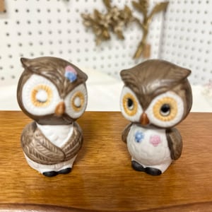 Vintage Owl Salt and Pepper Shaker Set