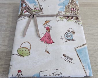 Waverly Tres Chic Paris Home Decor Fabric, French Scenes Toile 100% Cotton