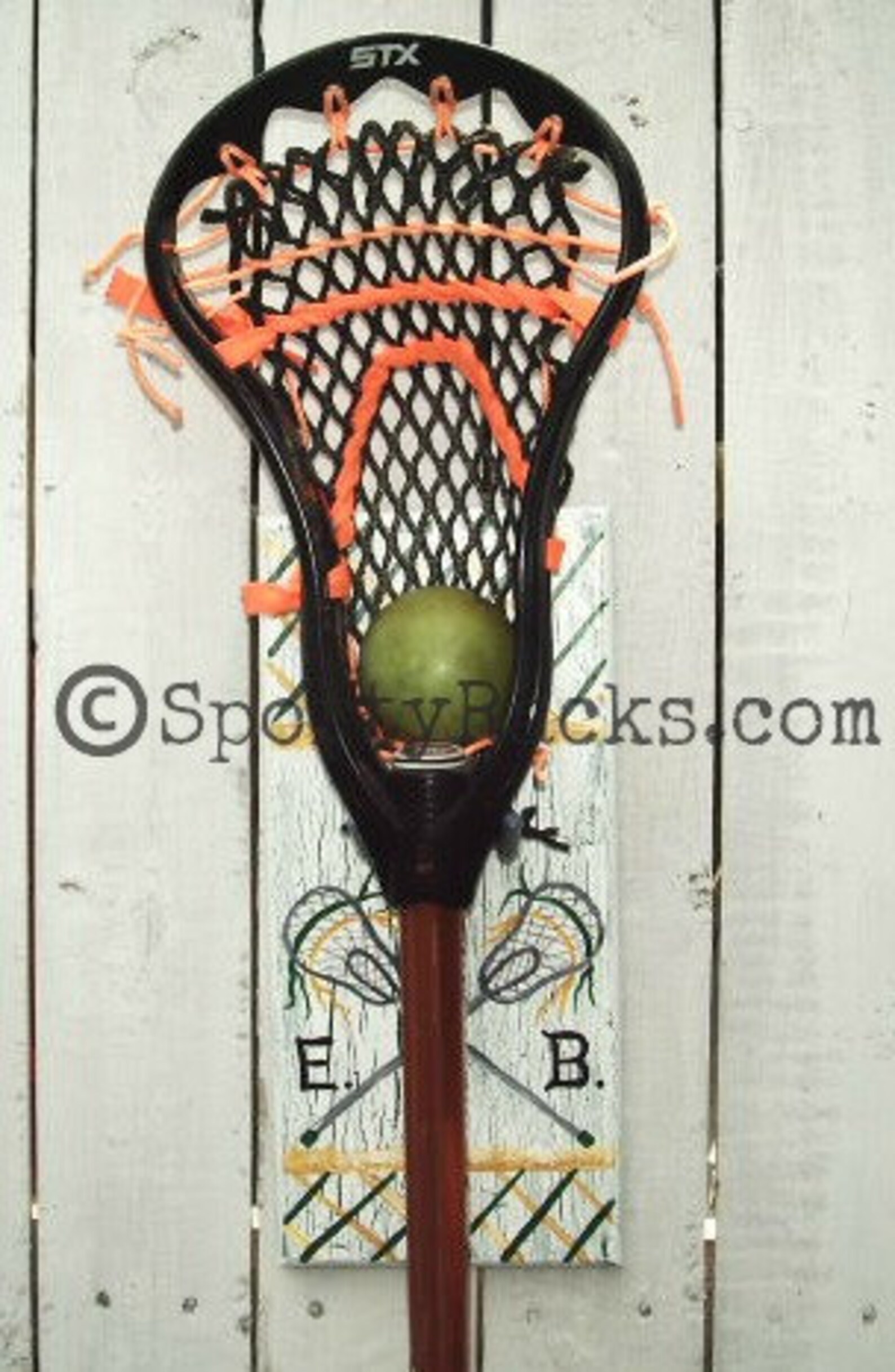 Lacrosse Player Lax Stick Hanger Wall Decor Personalized Team Etsy