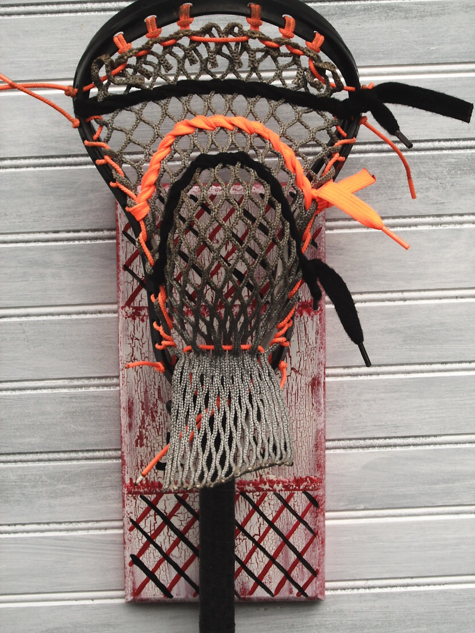 Lacrosse Stick Hanger Single Handmade Handpainted School Lax Etsy