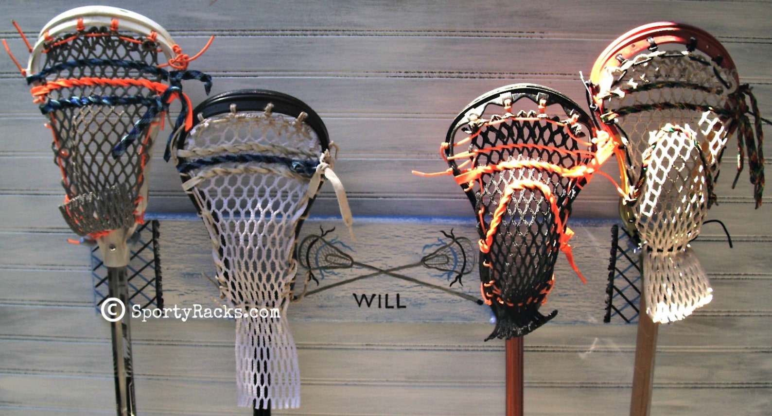 Lacrosse Stick 4 Hook Holder Original Design Sport Rack Hanger Etsy