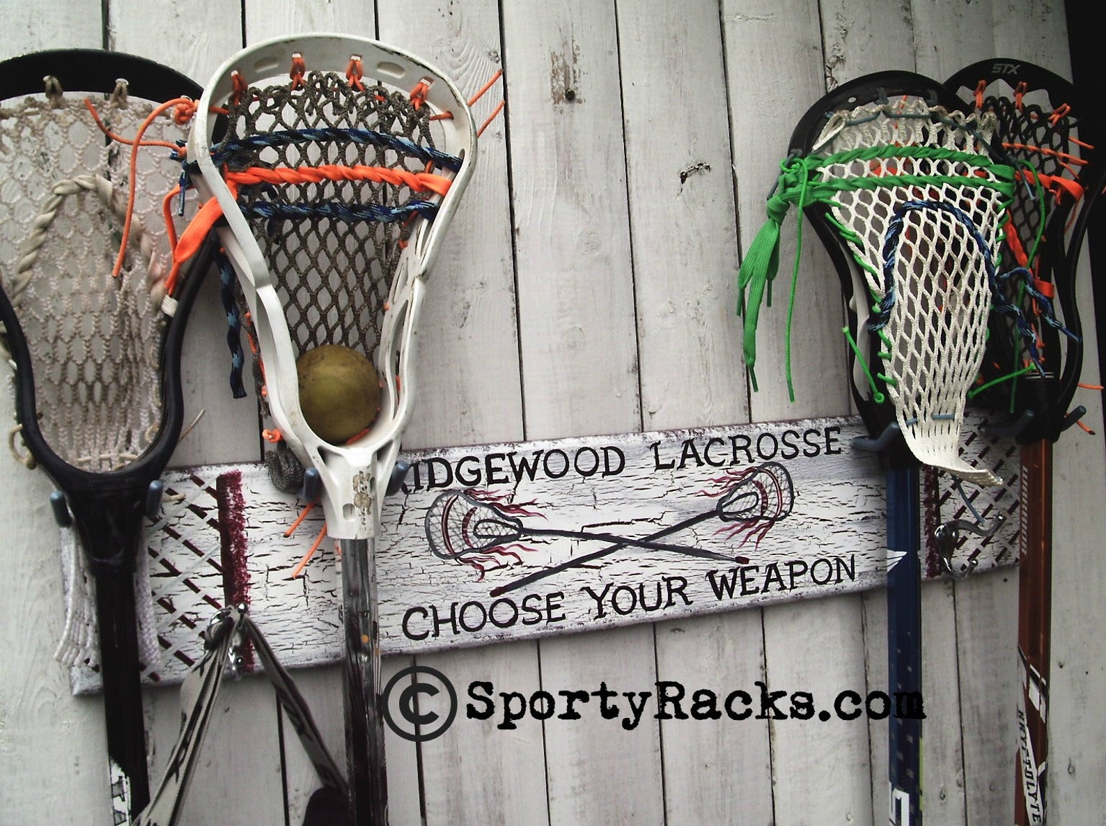 Lacrosse Player Gift Stick Hanger Wall Hooks Lax Coach Lax Etsy