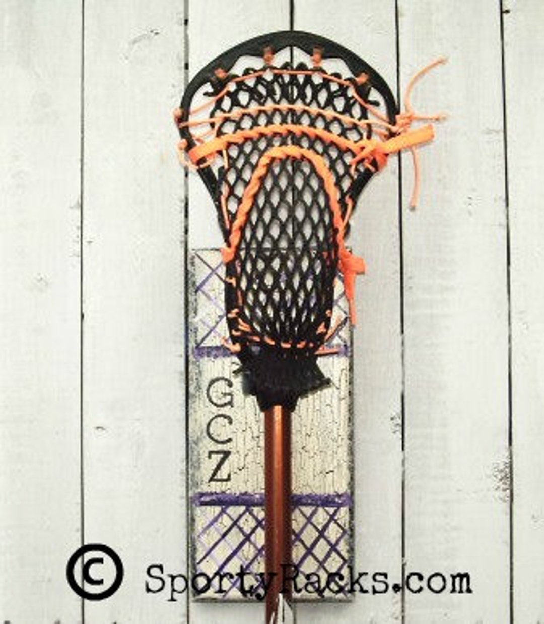 Lacrosse Stick Hanger Single Handmade Handpainted School Lax Etsy