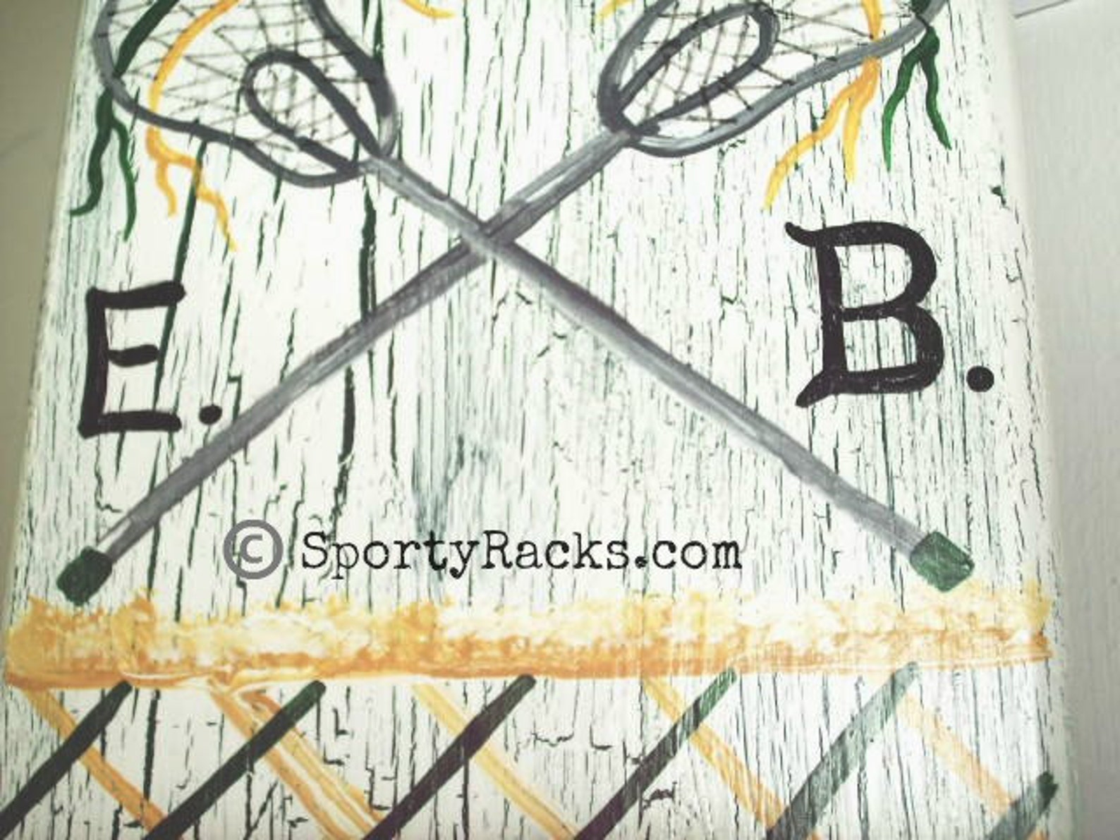 Lacrosse Player Lax Stick Hanger Wall Decor Personalized Team Etsy