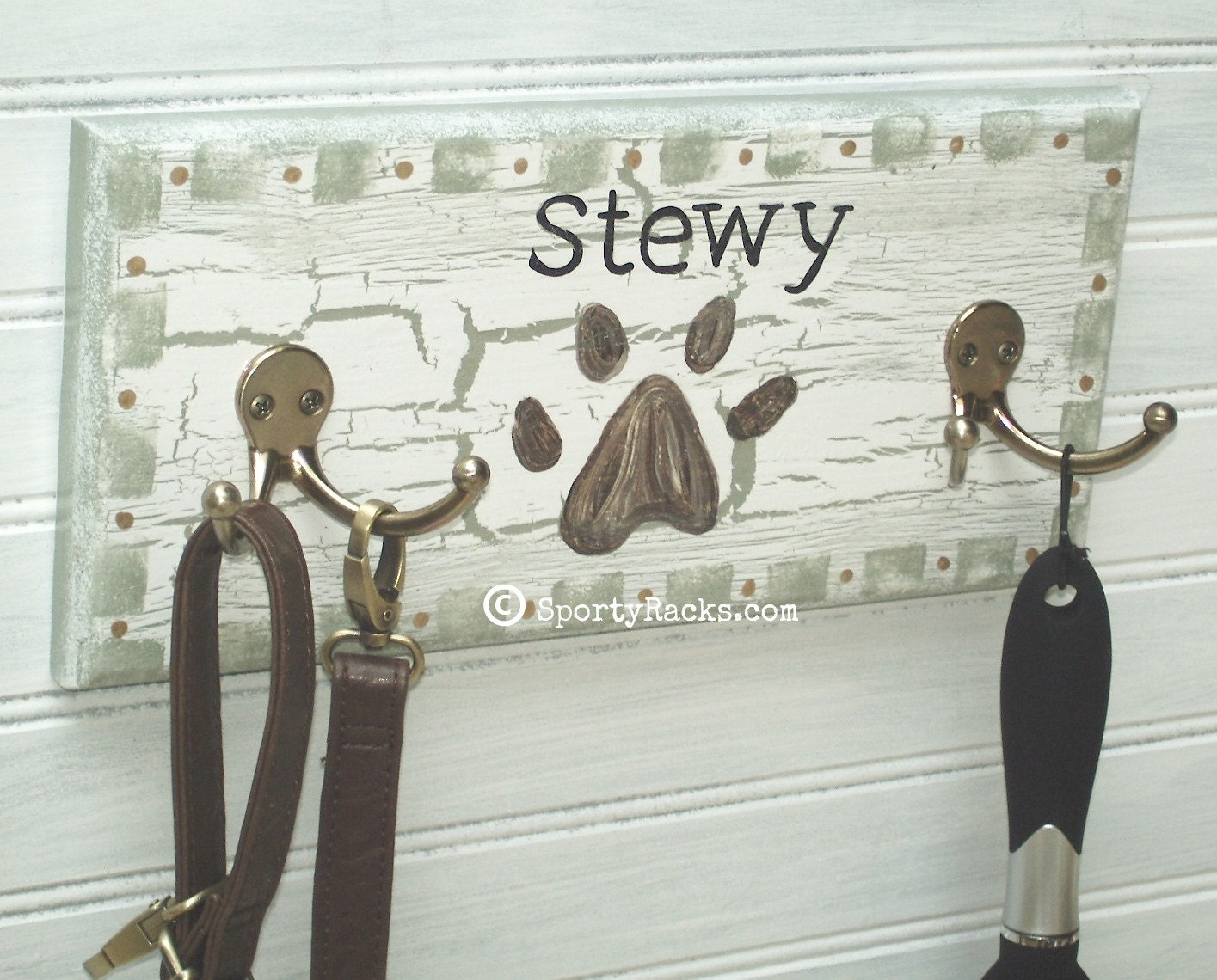 Pet Dog Lover Wall Rack Hook Hanger Leash Groomer Tool Station Etsy