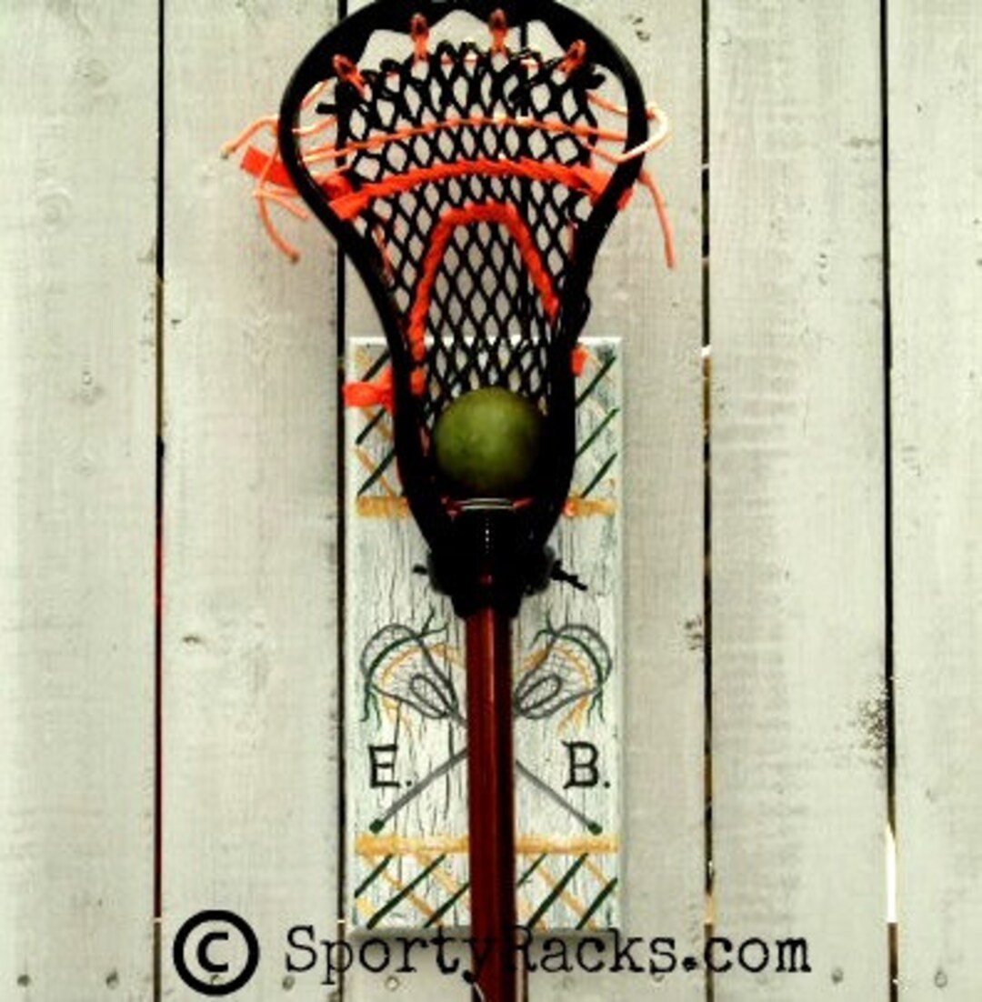 Lacrosse Player Lax Stick Hanger Wall Decor Personalized Team Etsy