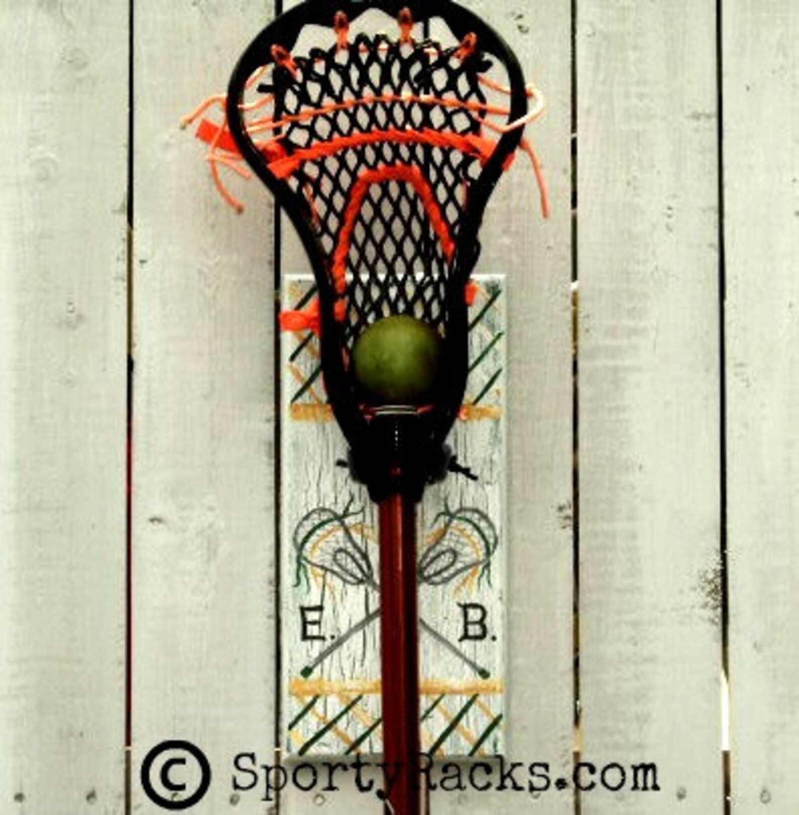Lacrosse Player Lax Stick Hanger Wall Decor Personalized Team Etsy