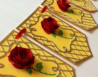 Pretzel Rods Beauty Beast Princess Belle Themed Chocolate Etsy
