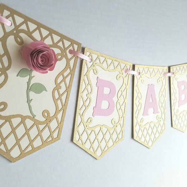 Baby banner, baby shower, babies name, bridal shower, happy birthday sign, beauty party, baby girl, baby boy, nursery decoration, princess