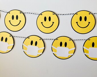 Smiley Face Happy Face Smiley Banner Happy Banner Etsy