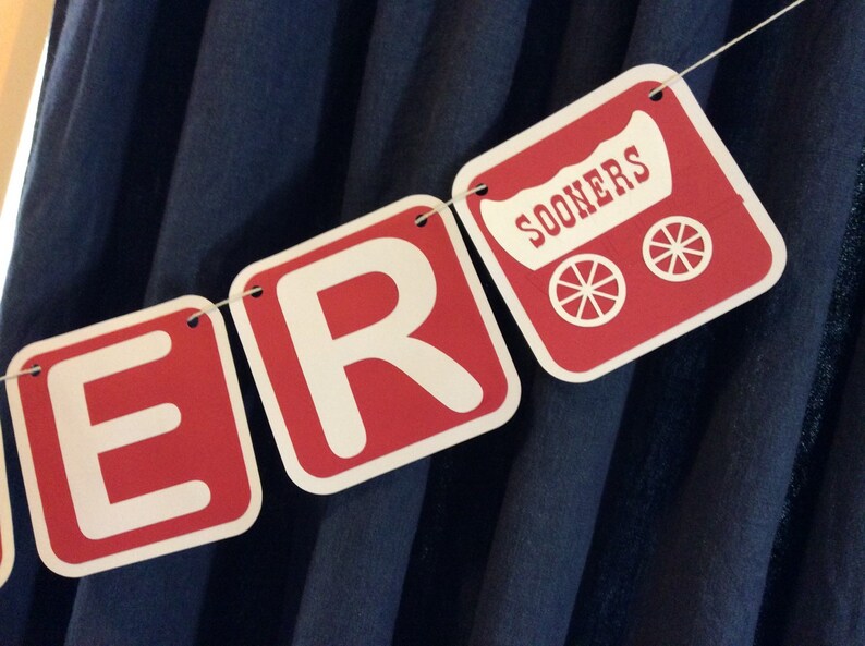 Boomer Sooner Banner Ou College Sports College Sports Fan Etsy