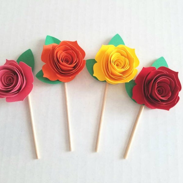 Fiesta cupcake toppers, Fiesta party, Coco cupcake toppers, Mexico party, Cinco de Mayo birthday, Coco party, Mexico decorations, Spanish