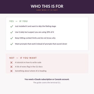 Audience guide graphic with two sections outlining yes if you want this guide and not if you want specific alternative content, plus a note on subscription requirements.