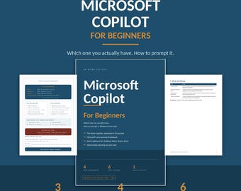 Microsoft Copilot Cheat Sheet PDF for Beginners – Prompts and Tips for Word, Excel, Outlook, Teams, PowerPoint