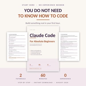 Claude Code for Beginners | Learn AI Coding With No Experience | Step-by-Step Tutorial, Terminal Basics & First Project