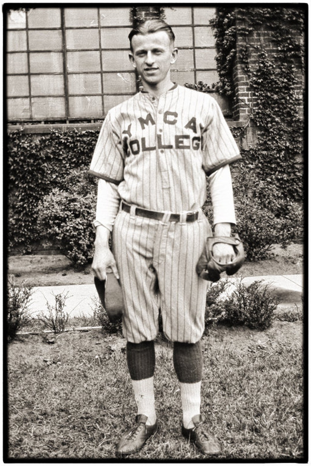 Vintage 1920s Baseball Player 8x12 Etsy