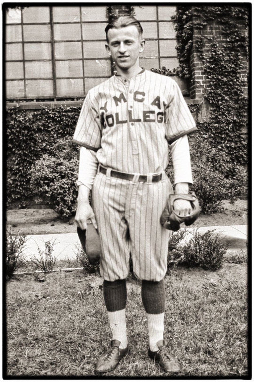 Vintage 1920s Baseball Player 8x12 -  Israel