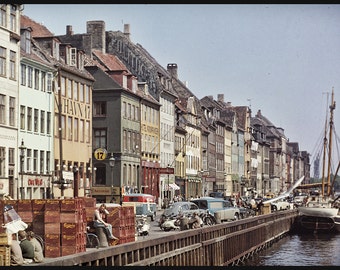 Vintage 1940s Image of Copenhagen from Original Negative