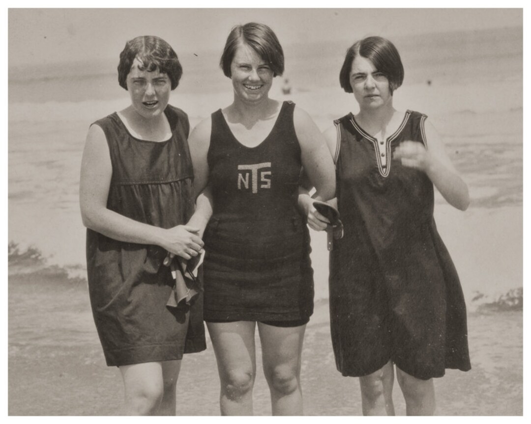 Vintage Swim Fashion at the Jersey Shore in 1920s Old - Etsy