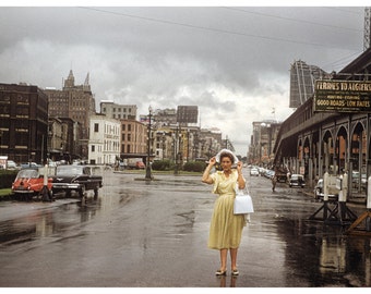 New Orleans 1959 Street Scene Nostalgic Photo 12x8 Decor