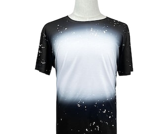 Polyester Bleach T-Shirt - Black