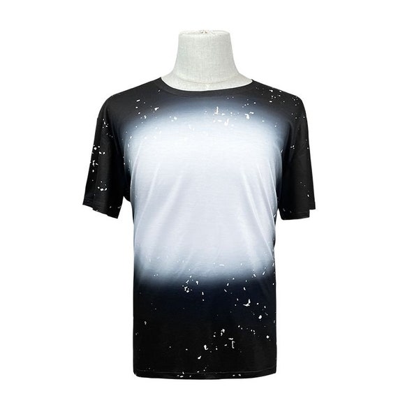トップス Front Tuck Chemical Bleach T-shirt Double Bleached T-shirt Mama Shirts Edgy Clothing Women's