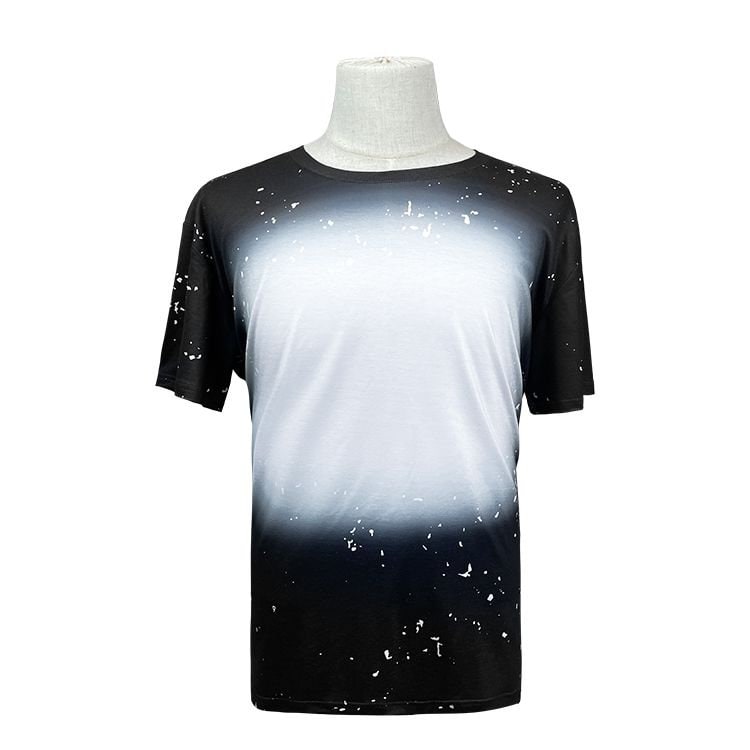 Polyester Bleach T-shirt - Black - Etsy