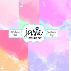 Ombre Watercolor Printed Vinyl