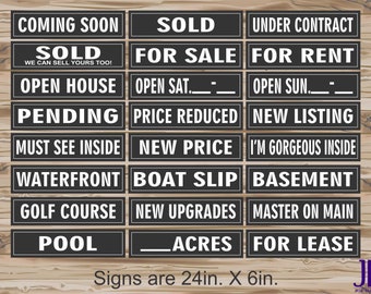 Real Estate Riders - White with Black Background