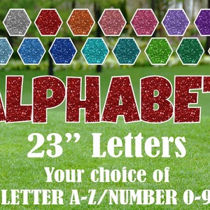Single Yard Letters