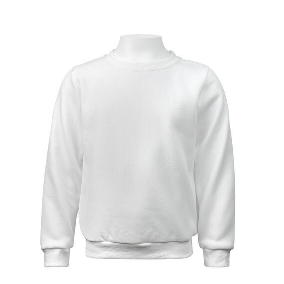 White polyester sweatshirt hotsell