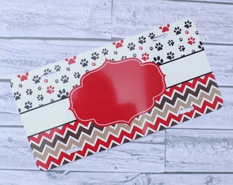 License Plate -Dog Paw