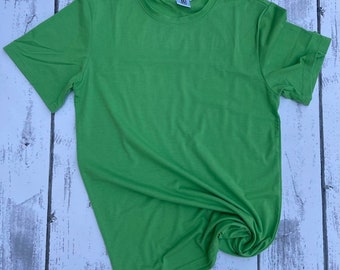 Polyester T Shirt   Electric Green