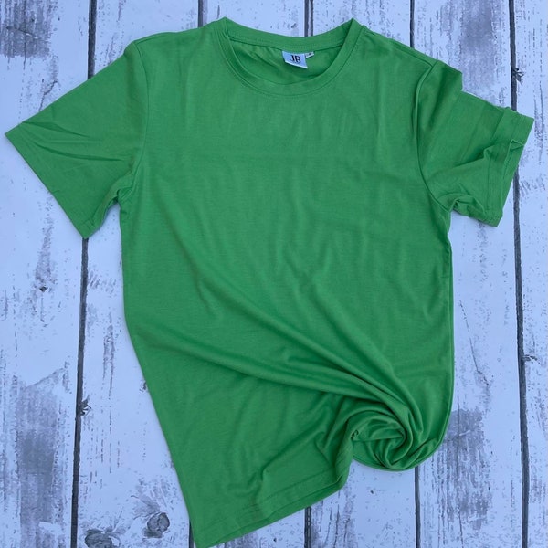 Polyester T Shirt   Electric Green